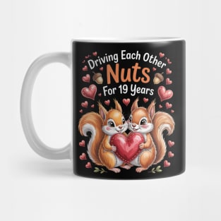 Couples Married 19 Year Funny 19th Wedding Anniversary Mug